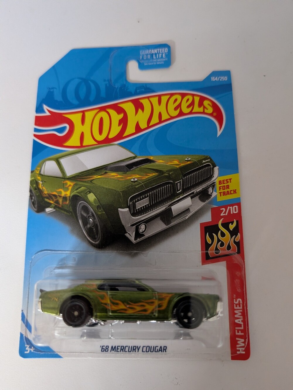 2019 HOT WHEELS H CASE -  '68 MERCURY COUGAR # 164/250 SUPER TREASURE HUNT